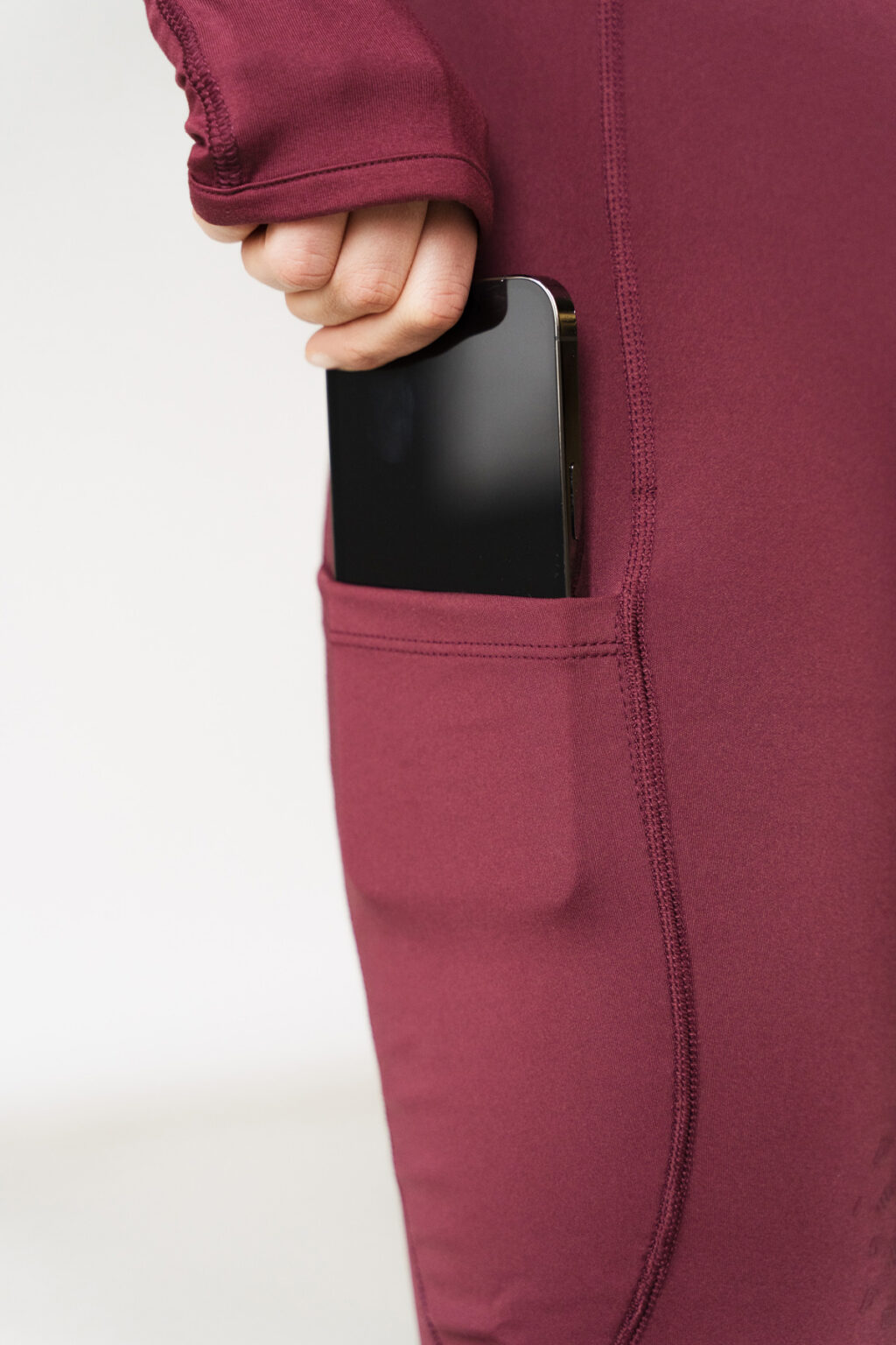 Millie Burgundy Classic, Riding Leggings - Image 6