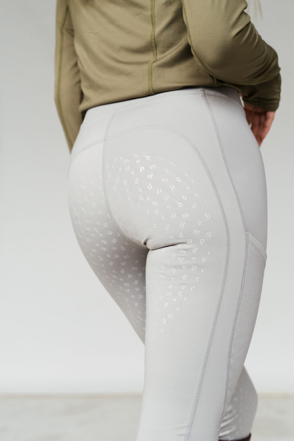 Millie Grey Drizzle Classic, Riding Leggings - Image 7