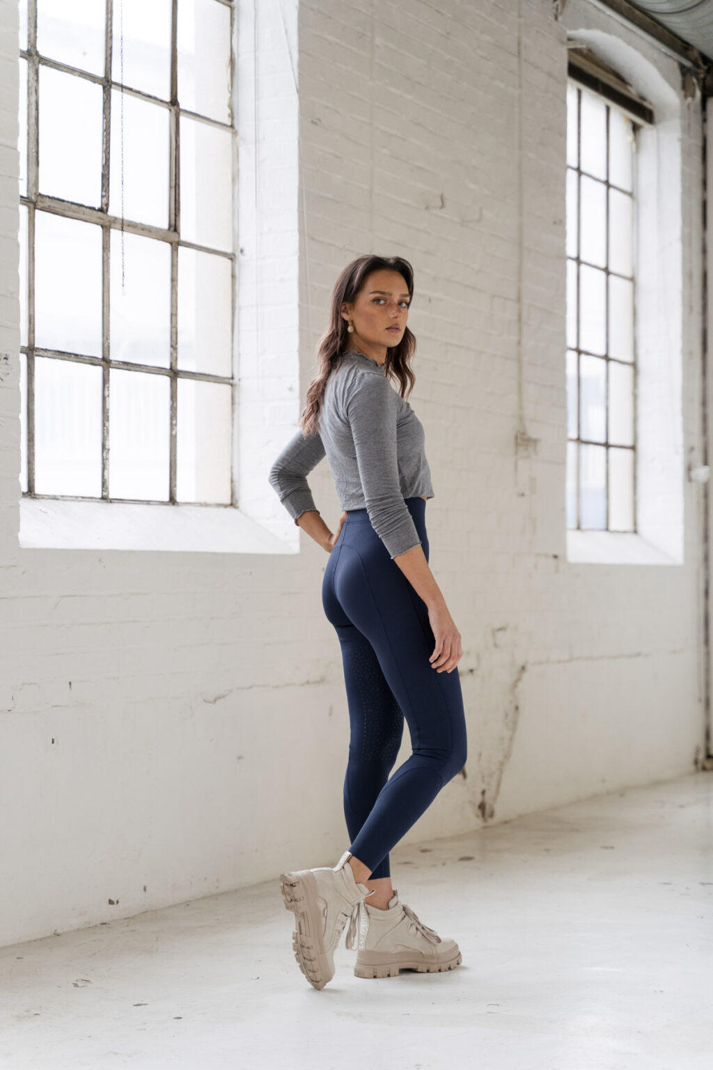 Georgie Navy Classic, Riding Leggings - Image 5