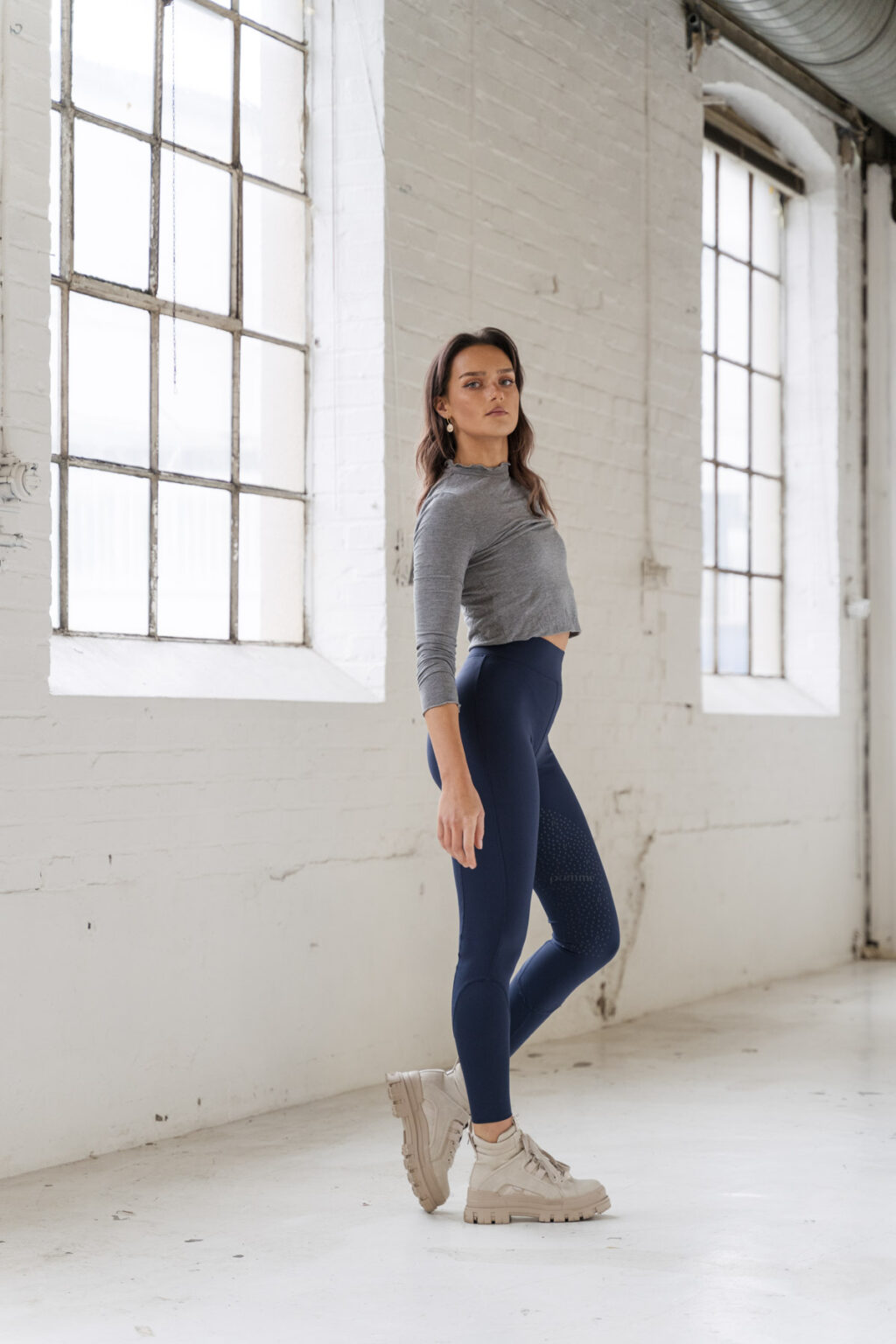 Georgie Navy Classic, Riding Leggings - Image 6