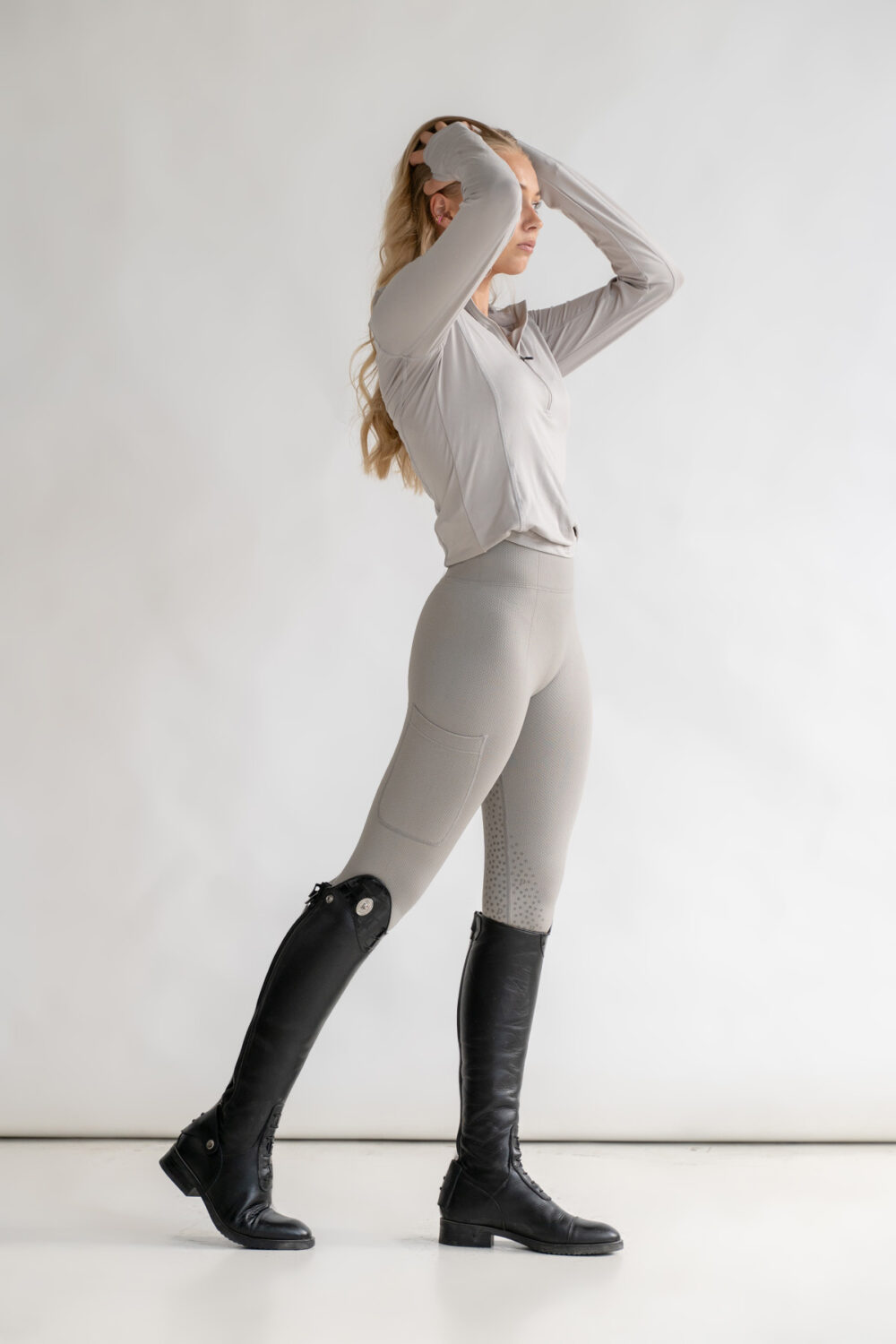 Ines Grey Drizzle Riding Set - Image 6