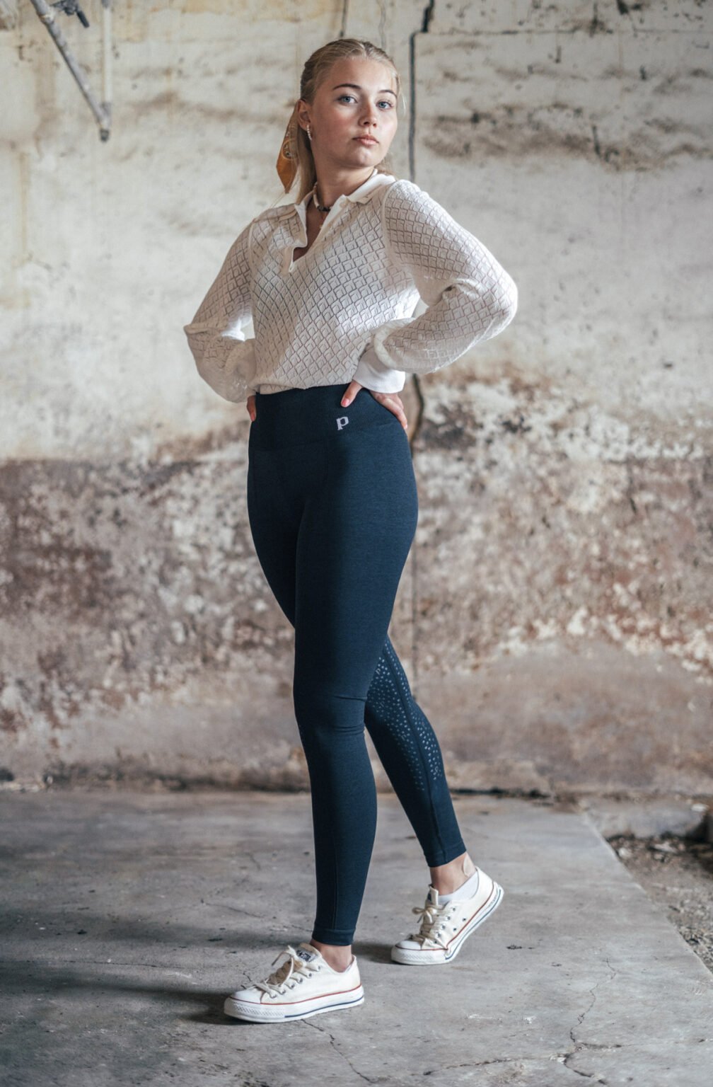 Sandy Navy, Riding Leggings Seamless - Image 10