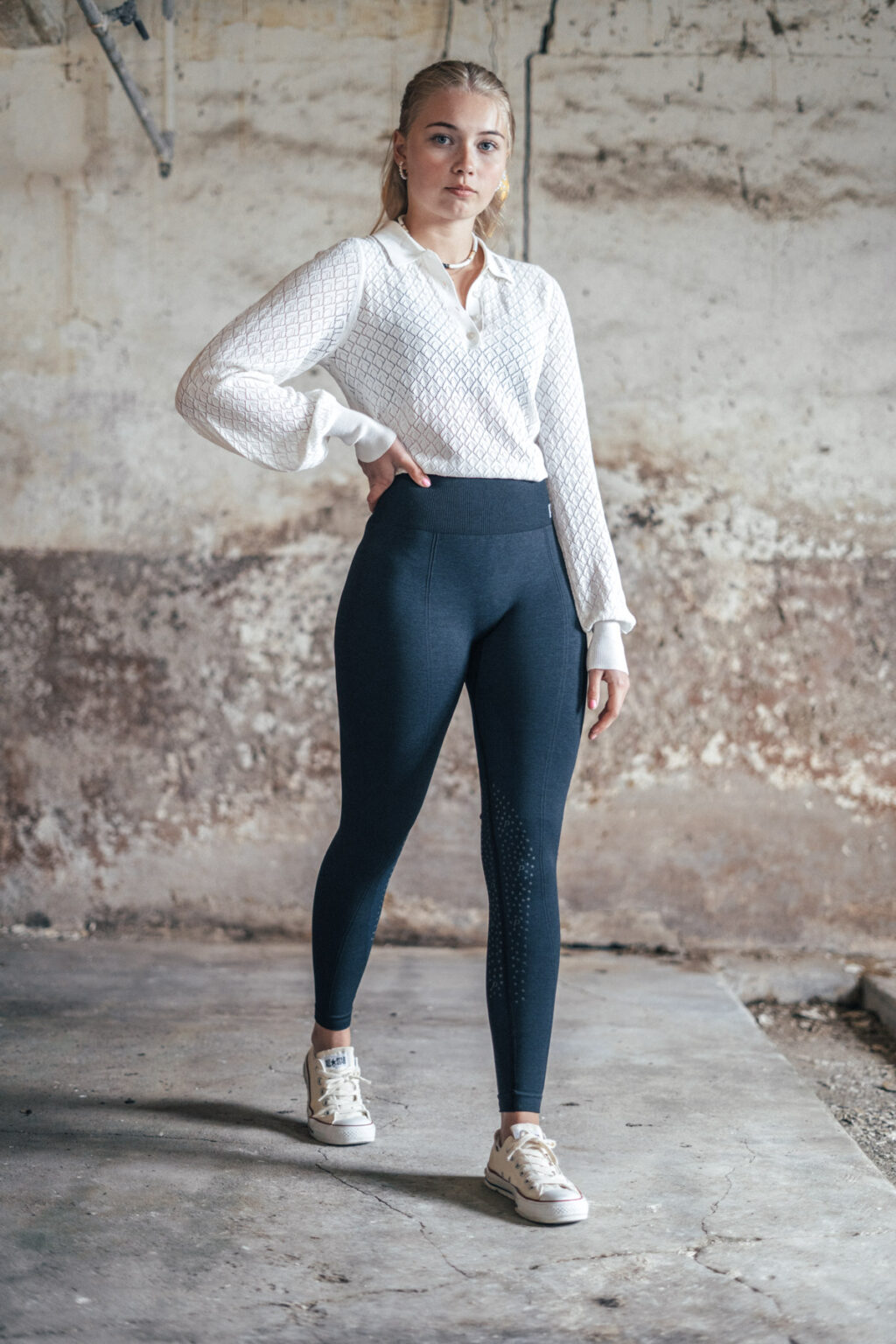Sandy Navy, Riding Leggings Seamless - Image 7