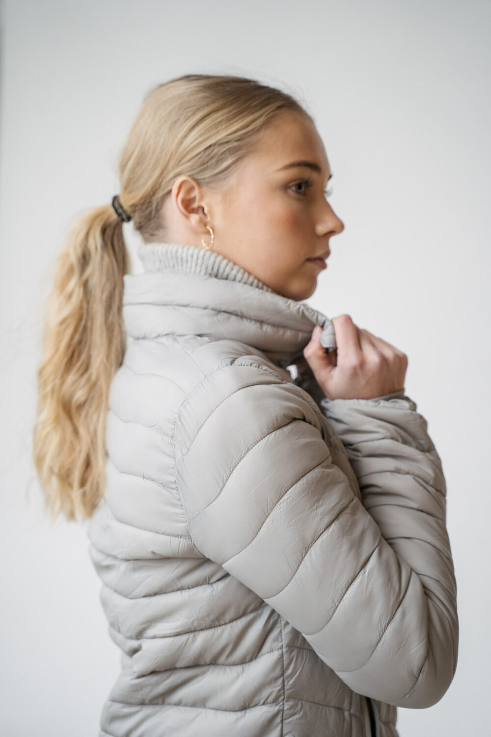 Ingrid Grey Drizzle, Light Jacket - Image 4