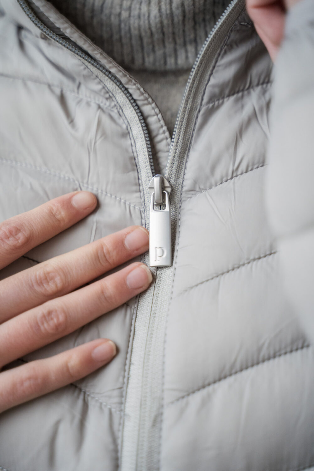 Ingrid Grey Drizzle, Light Jacket - Image 5
