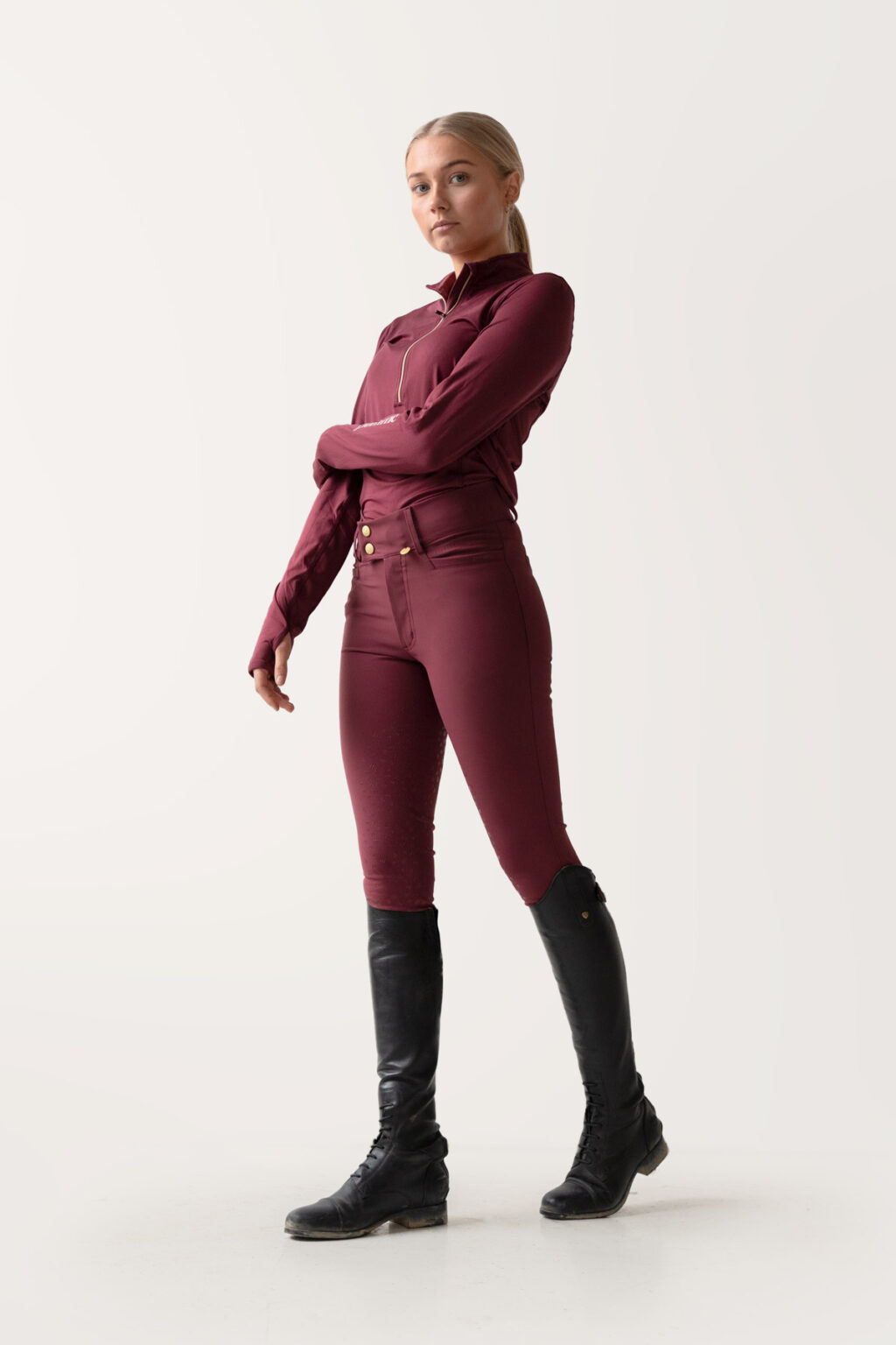 Nellie Burgundy Classic, Breeches - Image 5