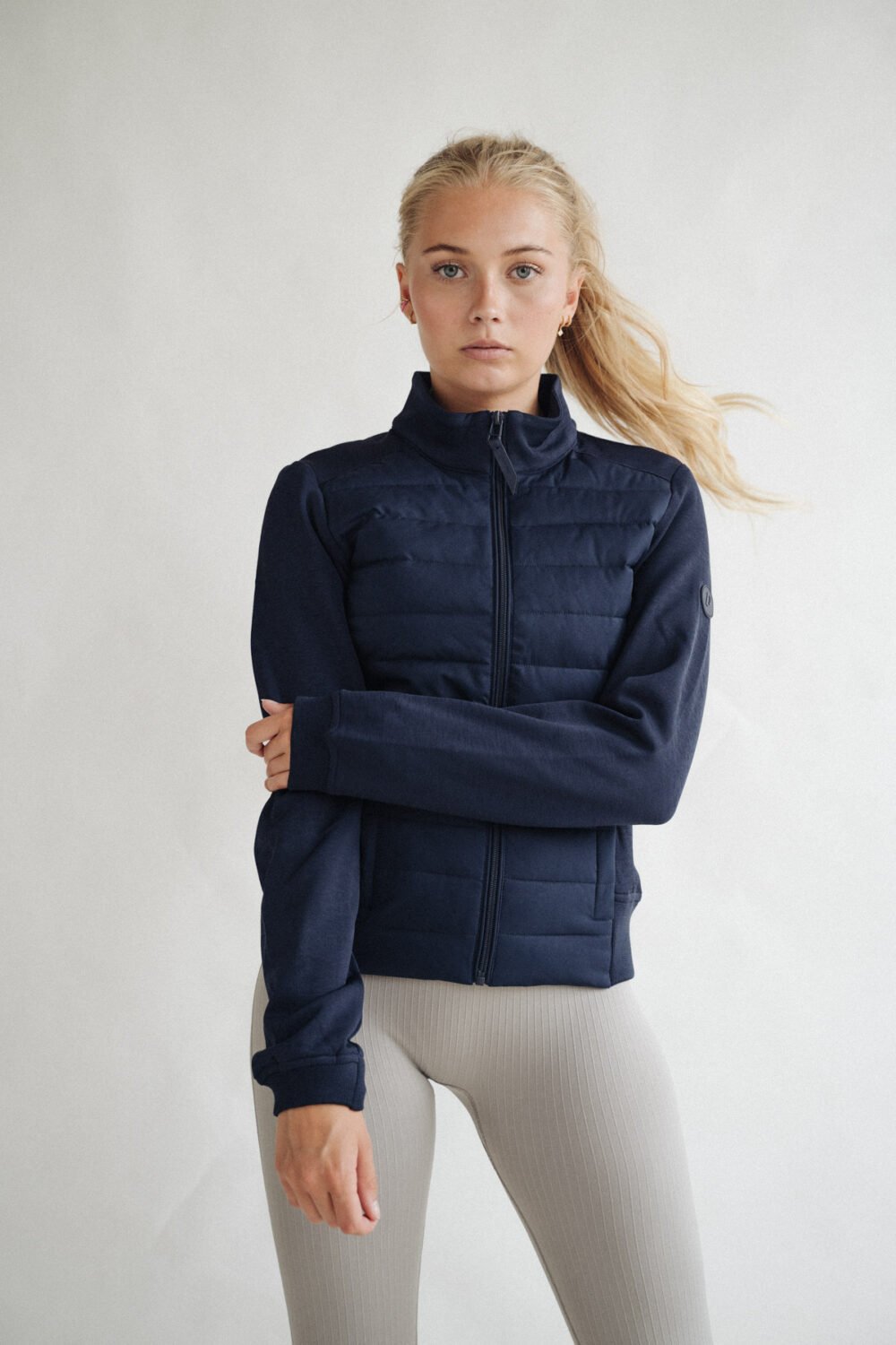 Adrienne Navy, Hybrid Jacket - Image 4