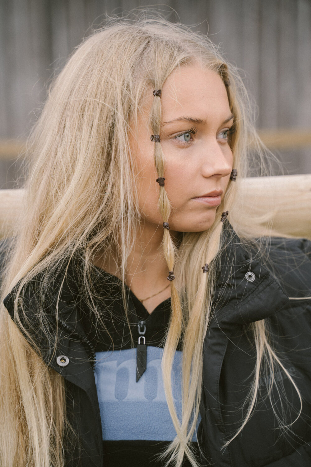 Alix Black/Navy, Fleece - Image 4