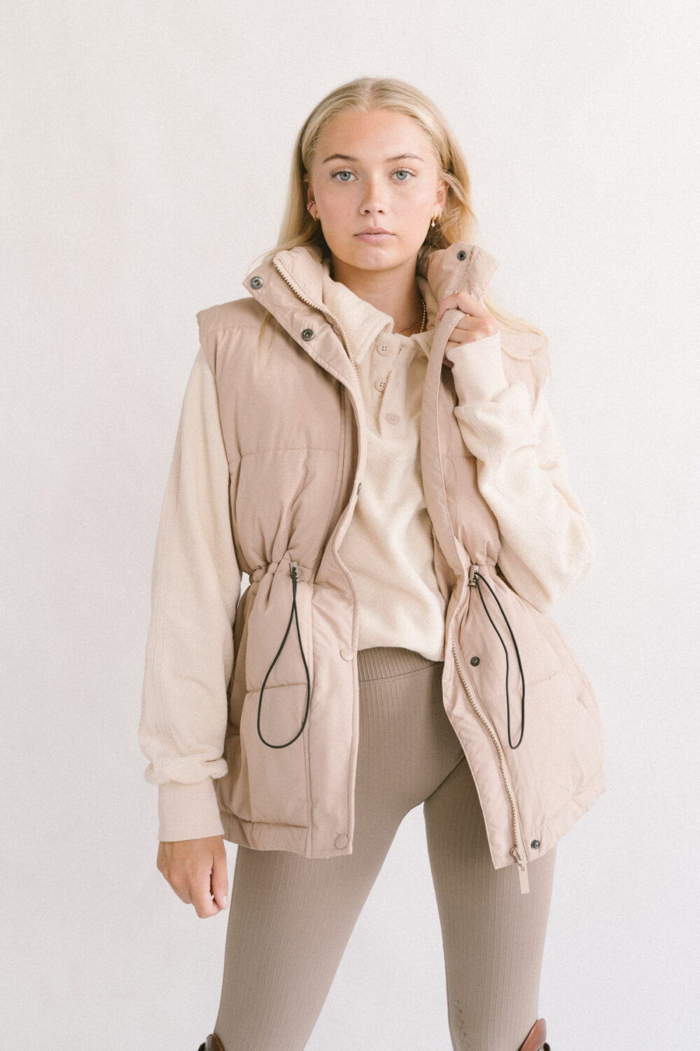 Celine, Beige Vest - Image 4