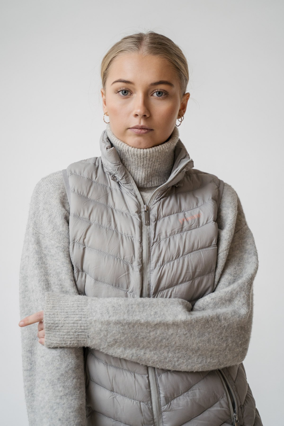 Ingrid, Grey Drizzle Light Vest
