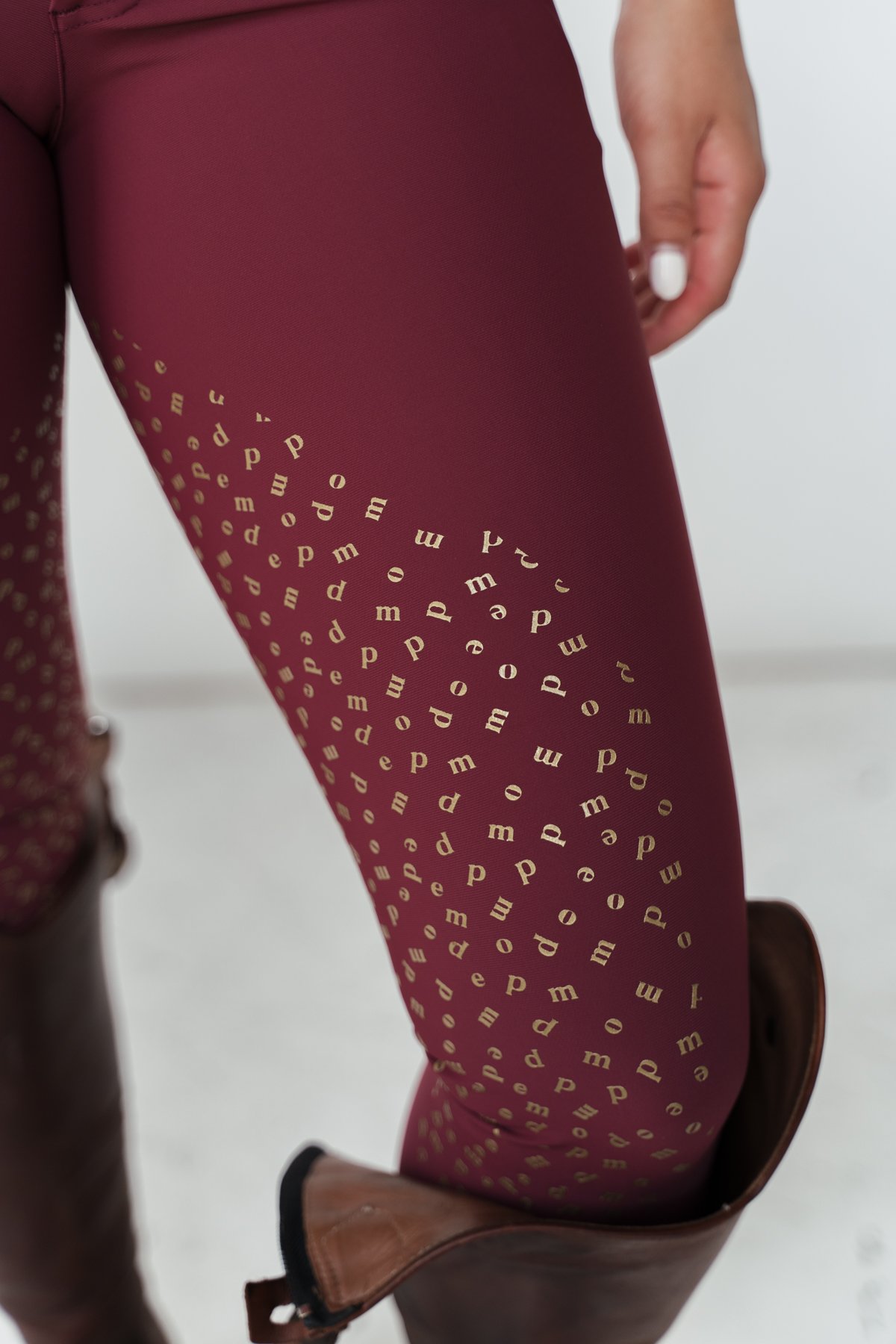Nellie Burgundy Bling, Ridbyxor - Bild 3
