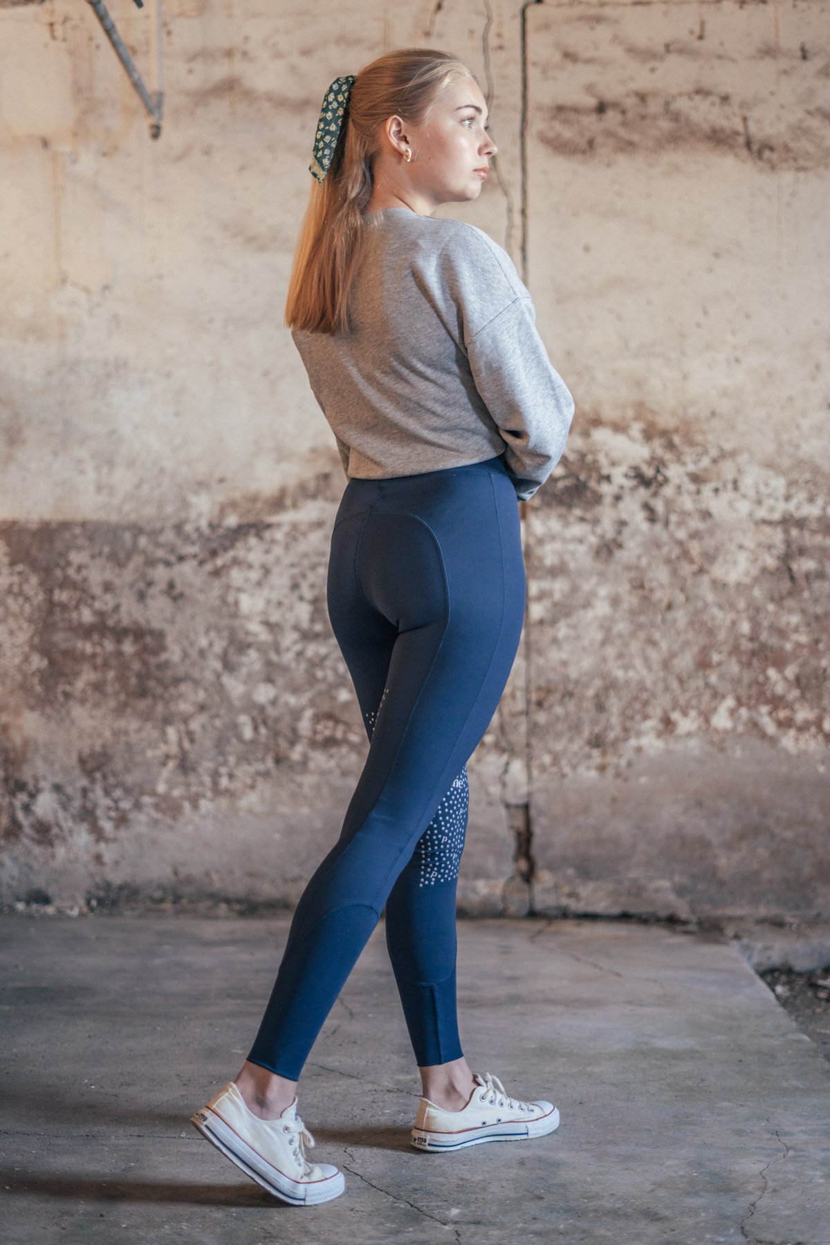 Heather Grey & Navy Seamless Leggings | Pack of 2 | Limeapple