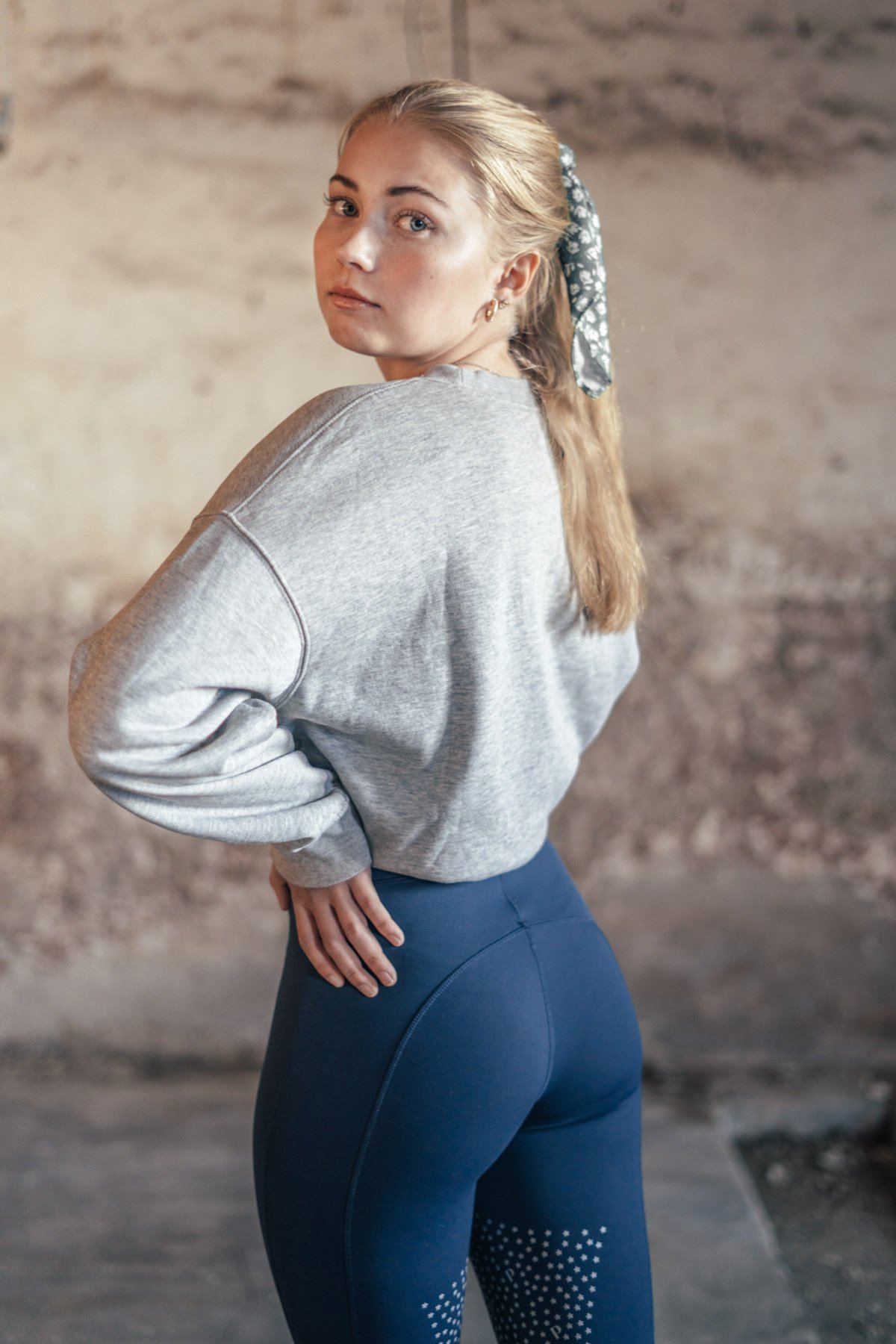 Sandy Navy, Riding Leggings Seamless No Grip