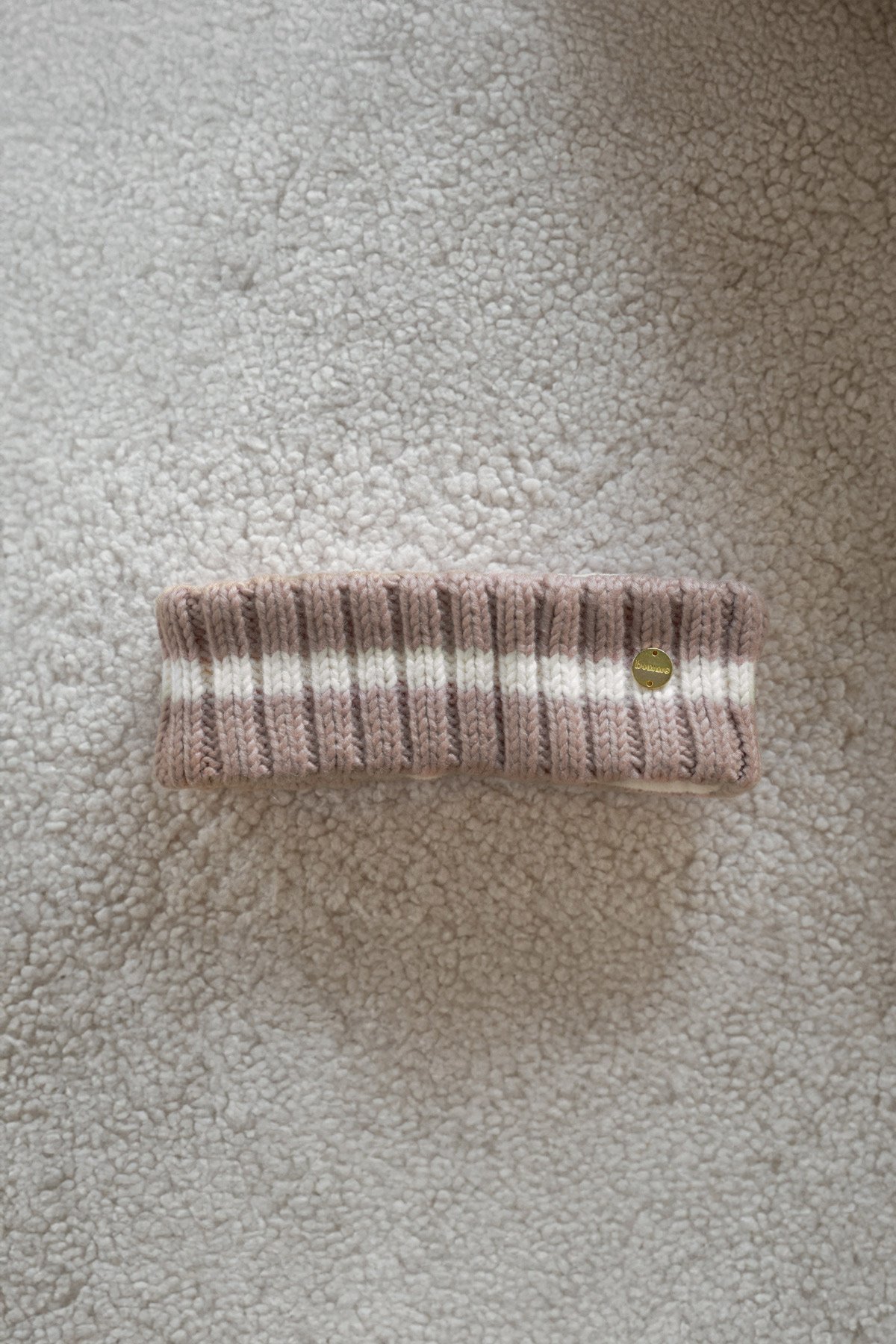 Lily Headband Onesize, Brown/Creme