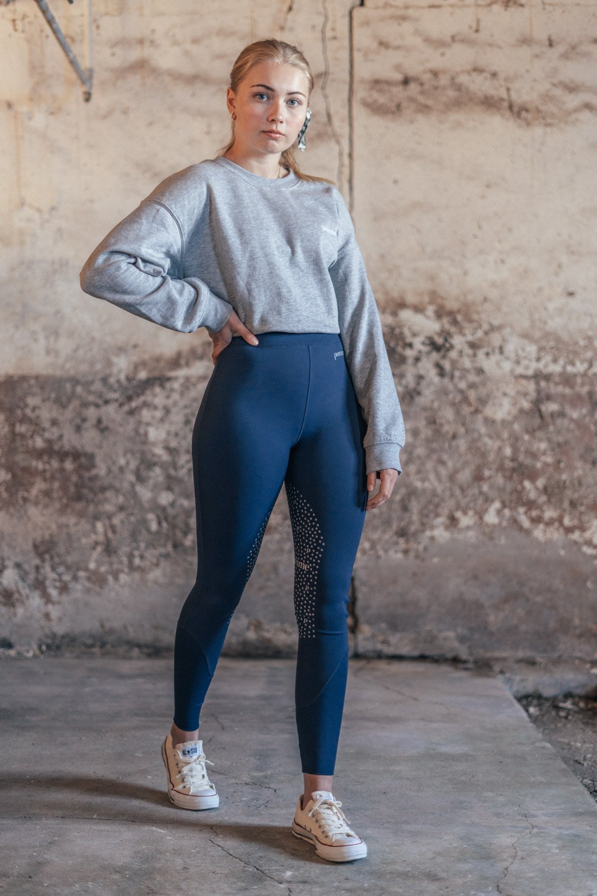 Georgie Navy Bling, Riding Leggings