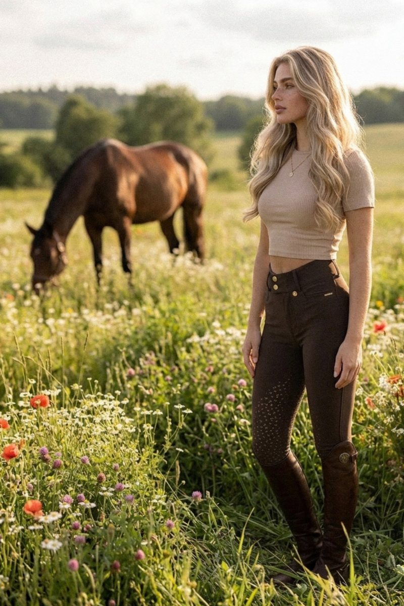 Nellie breeches chocolate bling