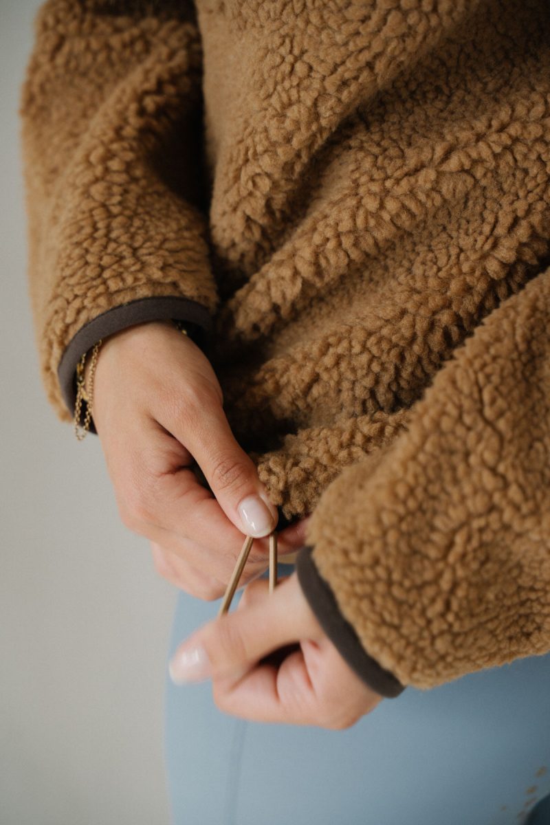 Bonnie Jacket Pile, Camel 3