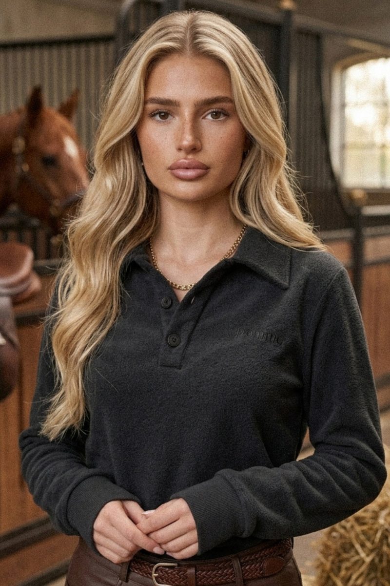 Riviera Terry Shirt, Black