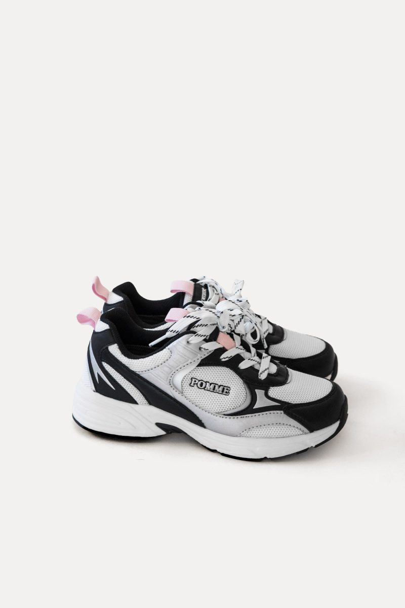Thea Sneaker, Black/White/Silver