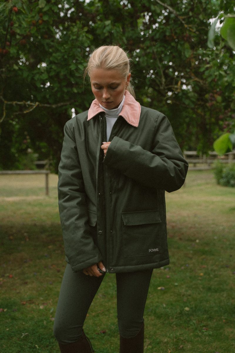Pomme Heather Coat, Green 136