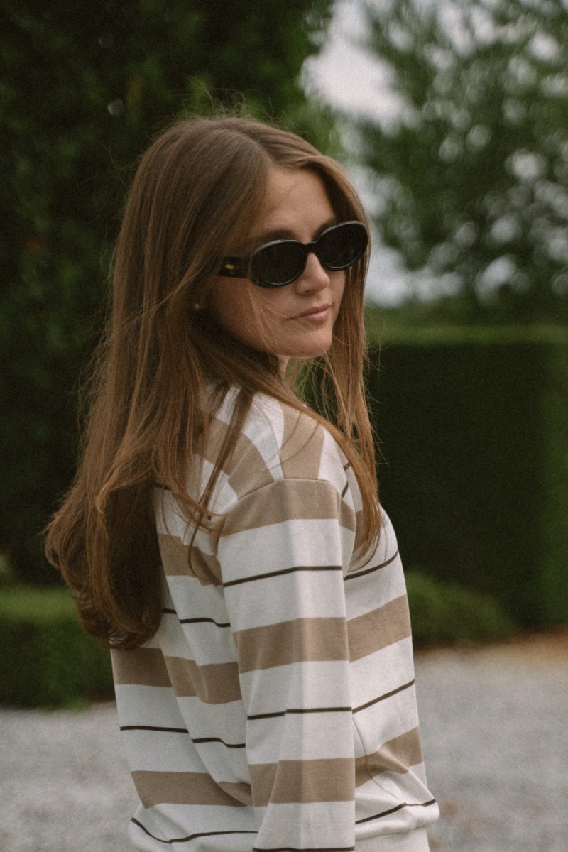 Diana Rugby Sweater, Savannah Tan:Chocolate 9
