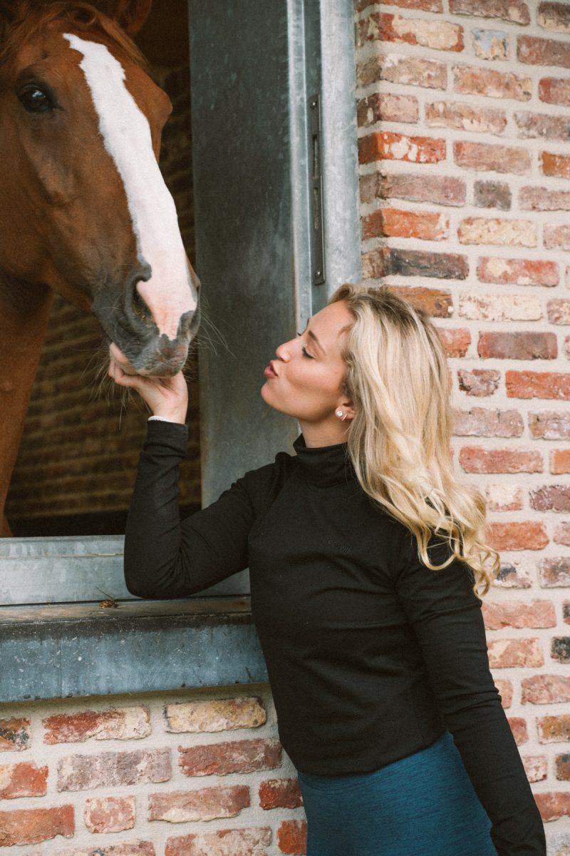 Ivy Cotton Polo, Black 1