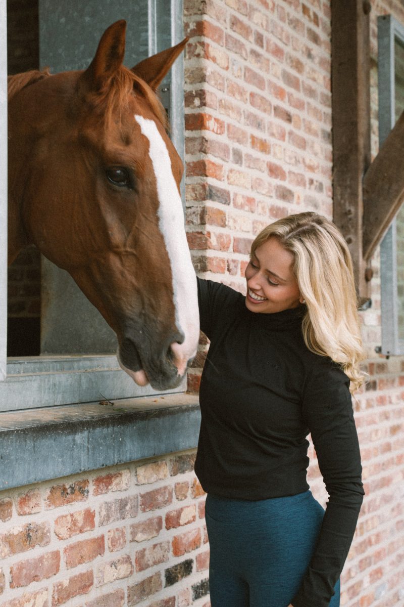 Ivy Cotton Polo, Black